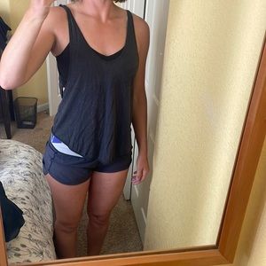 Lululemon - built in bra tank with cross back